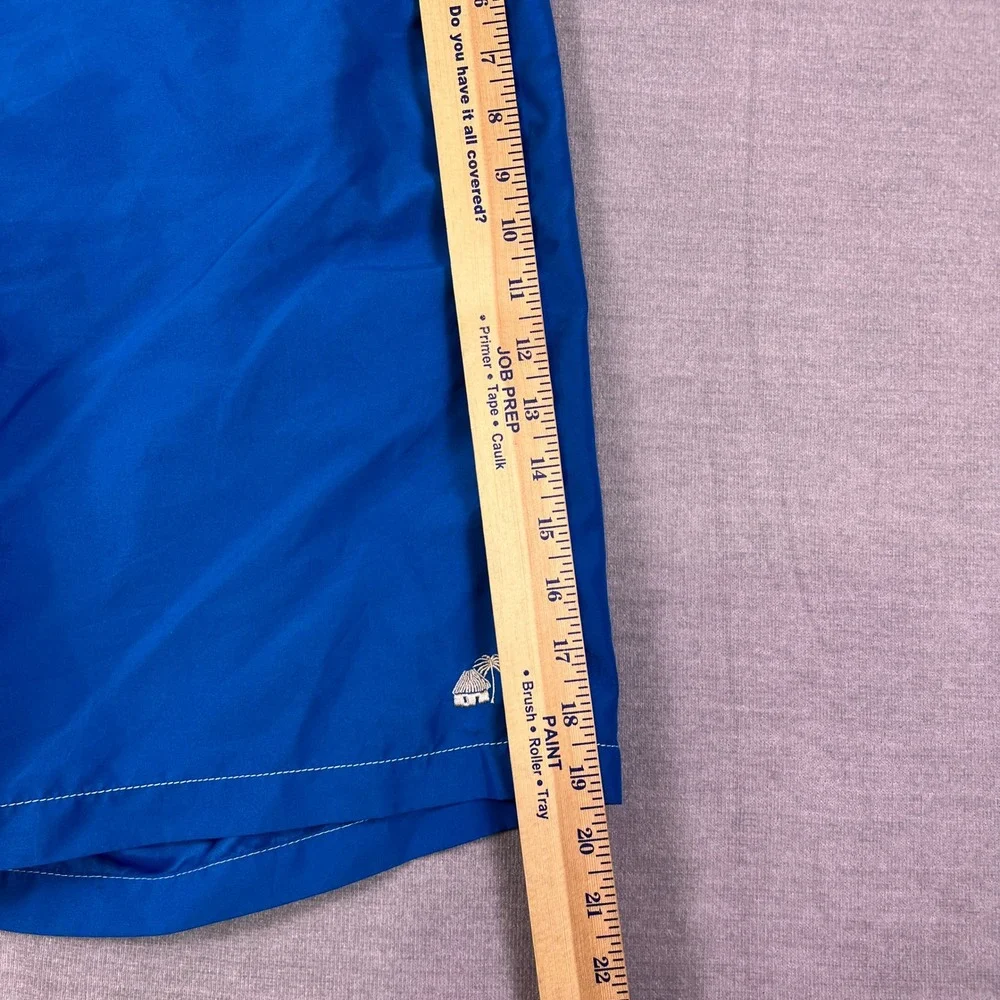 Caribbean Joe Island Supply Co Board Shorts Mid Rise Swim Trunks Mens XL Blue